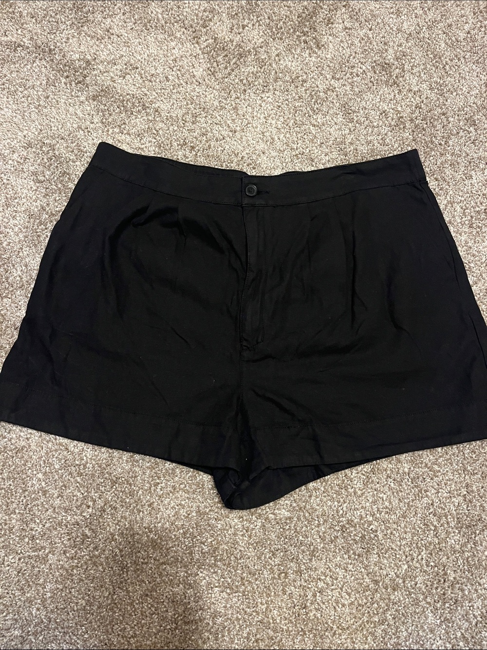 Joie Black High-Waist Tailored Shorts XL